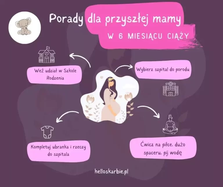 Porady dla przyszłej mamy w 6 miesiacu ciąży - blog helloskarbie.pl